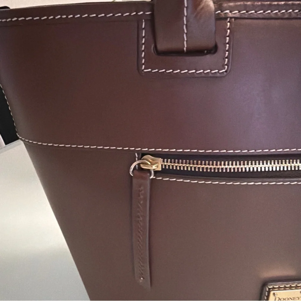 Dooney & Bourke Chocolate Brown Tote - Picture 3 of 11